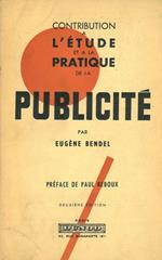 Contribution à l'étude et à la pratique de La publicité