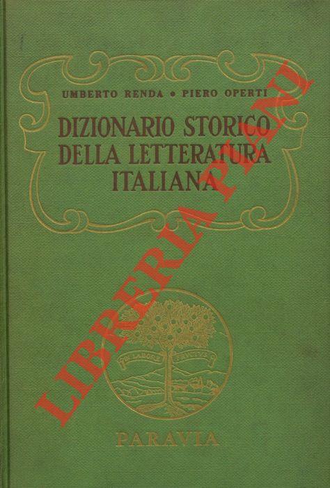 Dizionario storico della Letteratura Italiana