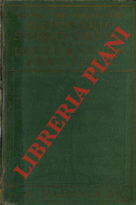 Dizionario storico-critico della letteratura italiana