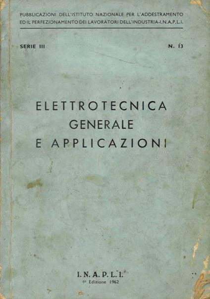 Elettrotecnica generale e applicazioni - copertina