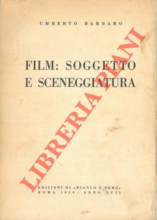 Film: soggetto e sceneggiatura