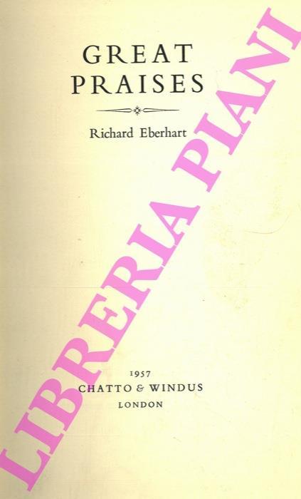 Great Praises - Richard Eberhart - copertina