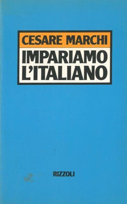 Impariamo l'italiano - Cesare Marchi - copertina