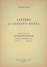 lettere a Gustavo Botta