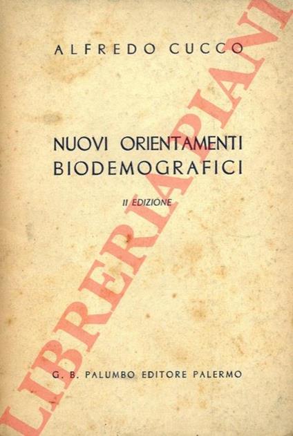 Nuovi orientamenti biodemografici - Alfredo Cucco - copertina