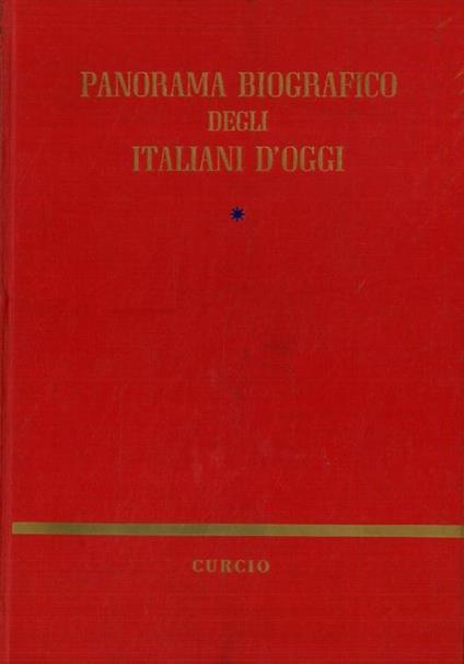 Panorama biografico degli italiani d'oggi - Gennaro Vaccaro - copertina