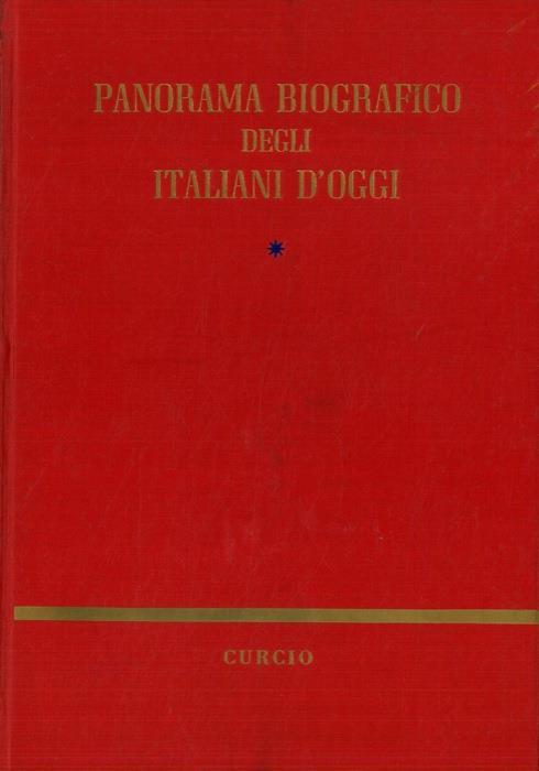 Panorama biografico degli italiani d'oggi - Gennaro Vaccaro - copertina