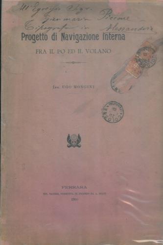 Progetto di navigazione interna fra il Po ed il Volano - Ugo Mongini - copertina