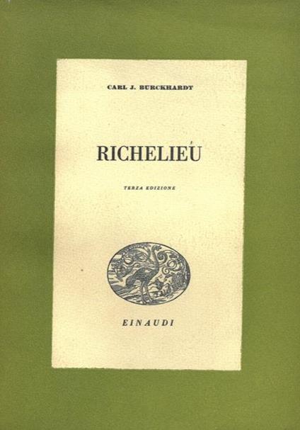 Richelieu - Carl J. Burckhardt - copertina