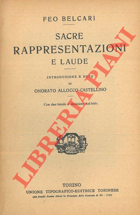 Sacre rappresentazioni e laude
