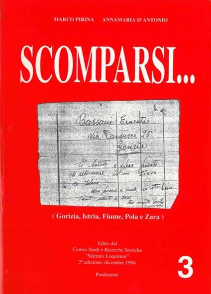 Scomparsi - Marco Pirina - copertina