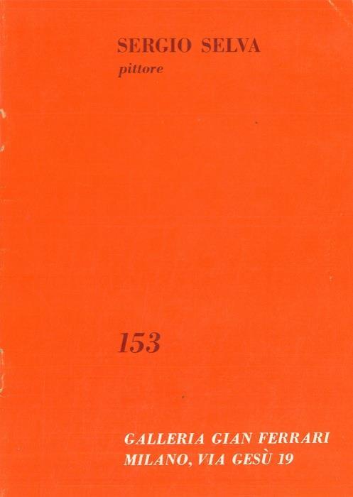 Sergio Selva pittore - Fortunato Bellonzi - copertina