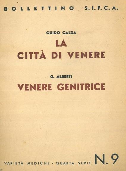 La città di Venere. Venere genitrice - Guido Calza - copertina