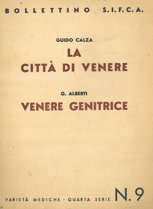 La città di Venere. Venere genitrice - Guido Calza - copertina