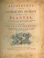 Recherches sur l'usage des feuilles dans les plantes et sur quelques autres sujets relatifs à l'histoire de la vegetation