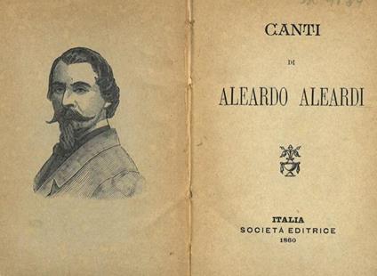 Canti - Aleardo Aleardi - copertina