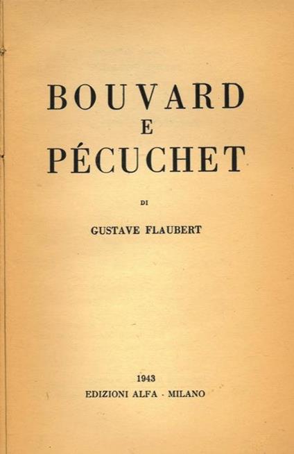 Bouvard e Pécuchet - Gustave Flaubert - copertina