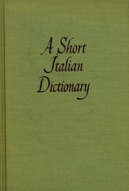 A short italian dictionary - Alfred Hoare - copertina