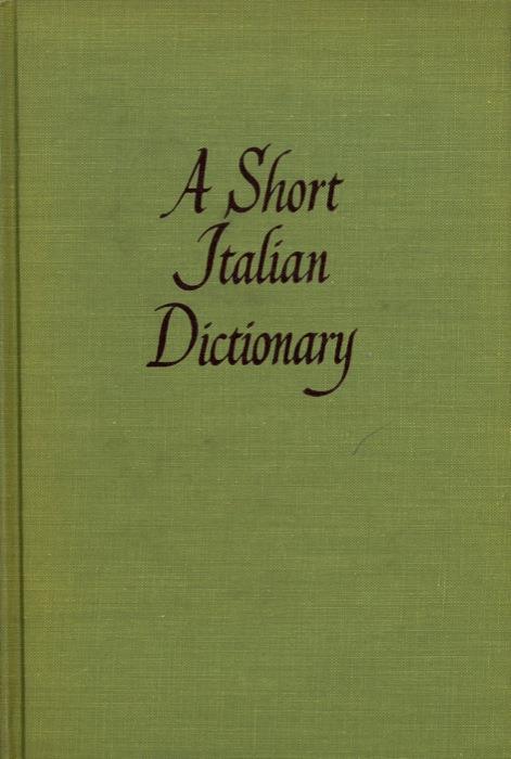 A short italian dictionary - Alfred Hoare - copertina