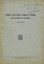 Sviluppo di parti isolate di embrioni di Cefalopodi (Analisi sperimentate dell'embriogenesi)