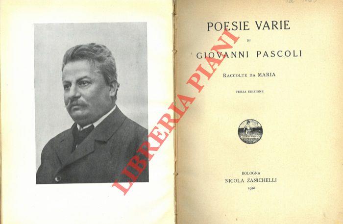 Poesie varie. Raccolte e riordinate da Maria