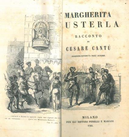Margherita Pusterla - Cesare Cantù - copertina