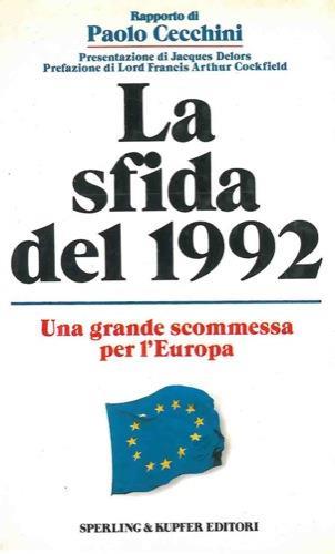 La sfida del 1992 - Paolo Cecchini - copertina