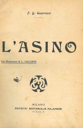L' asino - Francesco D. Guerrazzi - copertina