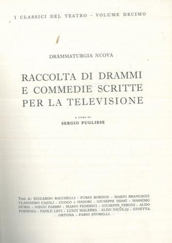 Raccolta di drammi e commedie scritte per la televisione - Sergio Pugliese - copertina