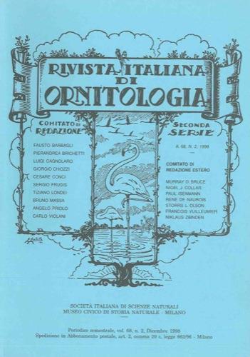 Check-list degli uccelli italiani aggiornata a tutto il 1997 - Pierandrea Brichetti - copertina