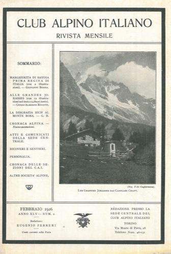 Club Alpino Italiano. Rivista mensile - Eugenio Ferreri - copertina