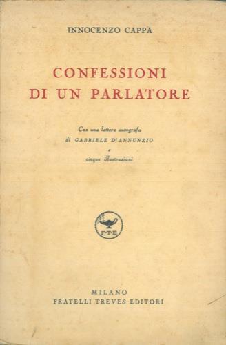 Confessioni di un parlatore - Innocenzo Cappa - copertina