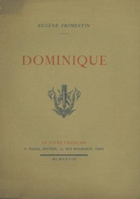 Dominique - Eugéne Fromentin - copertina