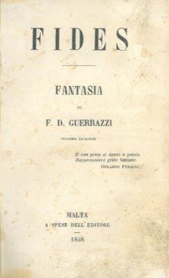 Fides. Fantasia - La torre di Nonza. Racconto storico - Francesco D. Guerrazzi - copertina