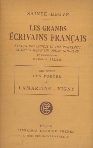 Les grands ecrivains franais. XIX siecle. Les poetes. Vol. I e III - Charles A. Sainte-Beuve - copertina