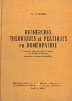 Recherches théoriques et pratiques en homéopathie