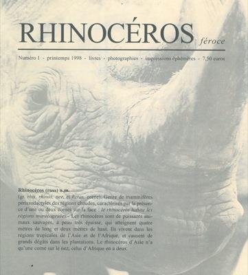 Rhinocéros féroce - copertina