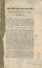 Sull'aria. (Elementi di fisica sperimentale). Lezione XIV