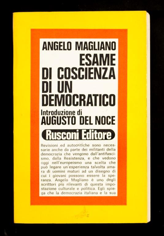 Esame di coscienza di un democratico - Angelo Magliano - copertina