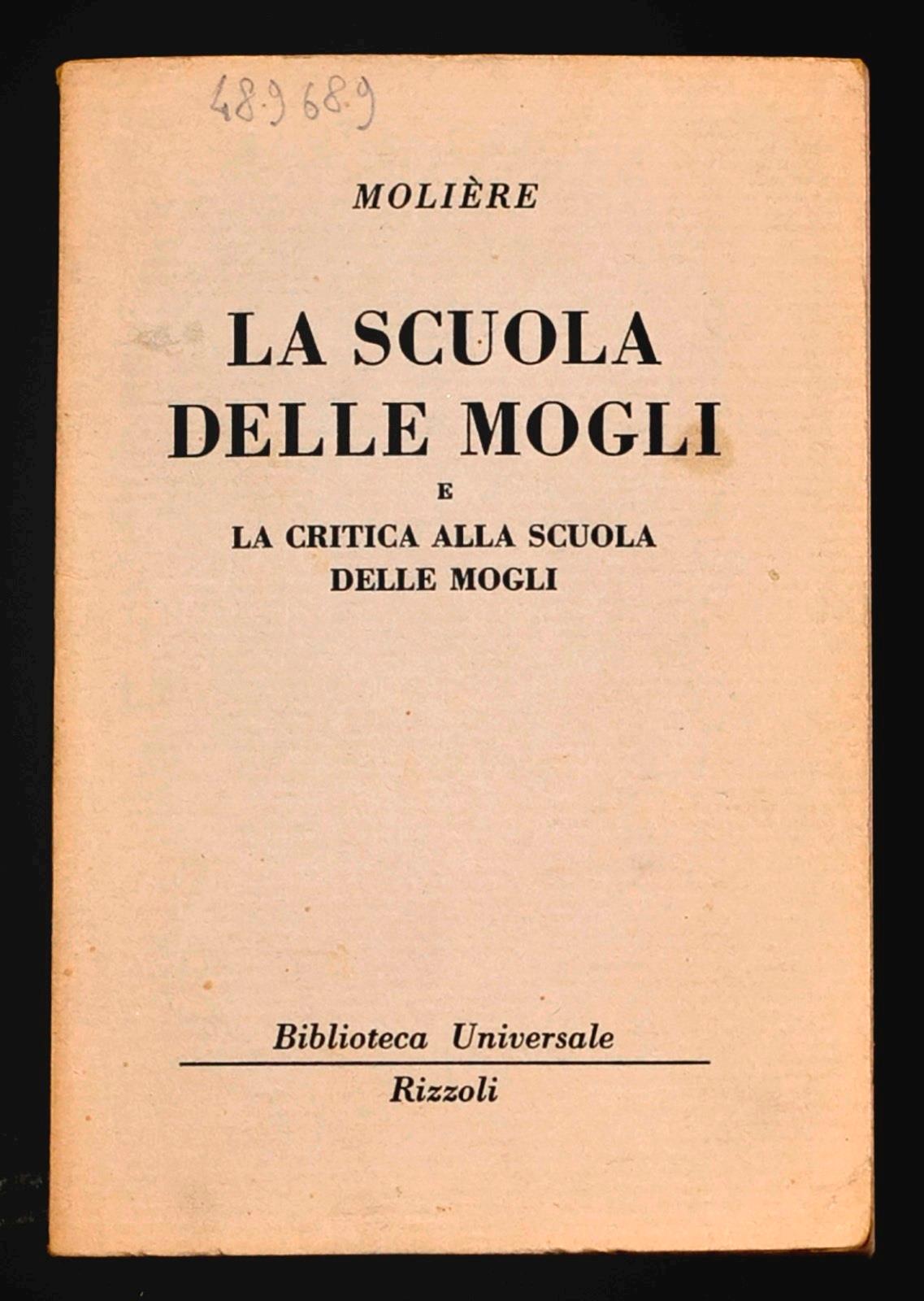 La scuola delle mogli e la critica alla scuola delle mogli