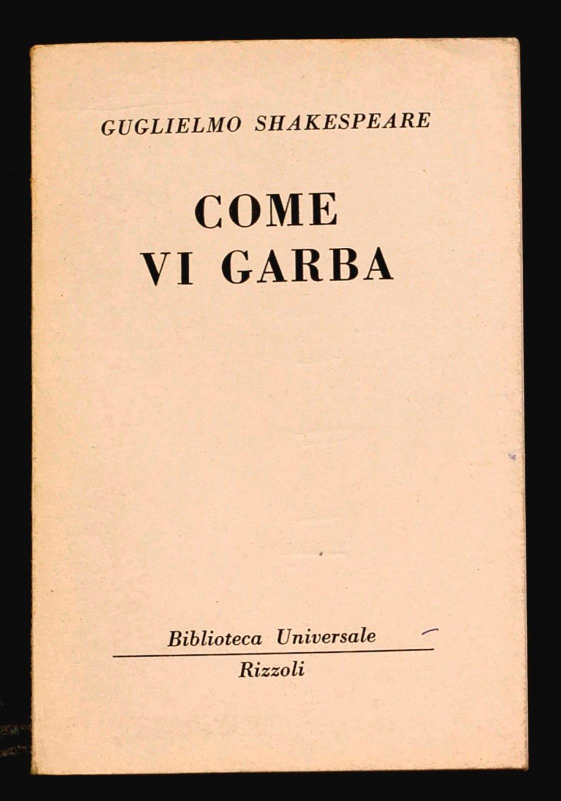 Come vi garba