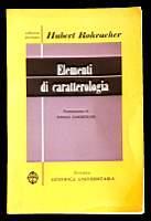 Elementi di caratterologia - copertina