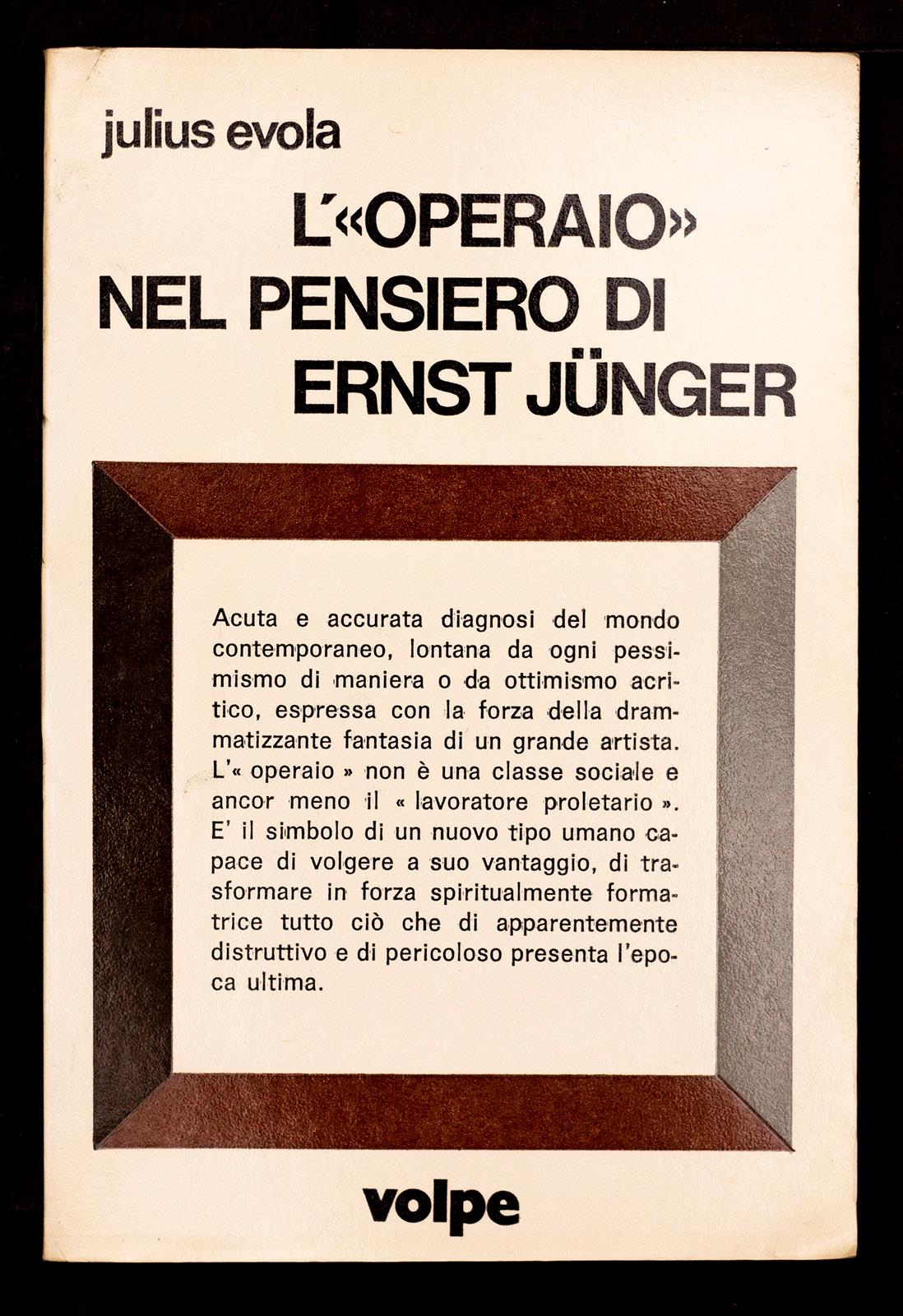 L'”operaio” nel pensiero di Ernst Junger