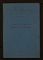 I grandi capitani dell'età moderna - Enrico Barone - copertina