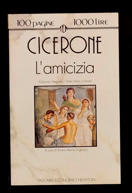 L' amicizia - M. Tullio Cicerone - copertina