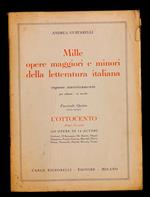 Mille opere maggiori e minori della letteratura italiana - Fascicolo Quinto - L'Ottocento parte seconda