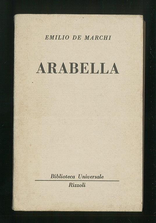 Arabella - Emilio De Marchi - copertina