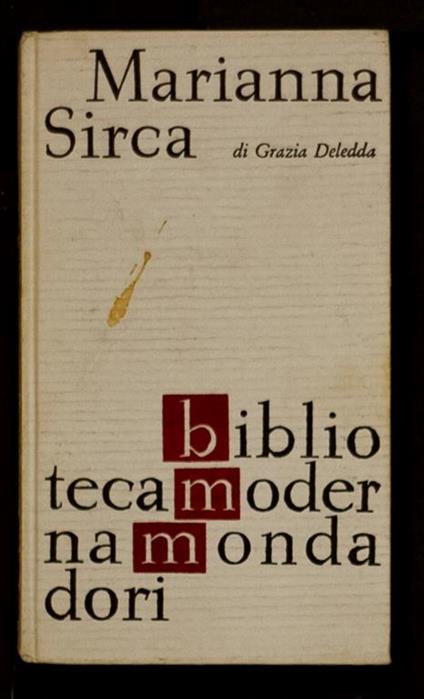 Marianna Sirca - Grazia Deledda - copertina