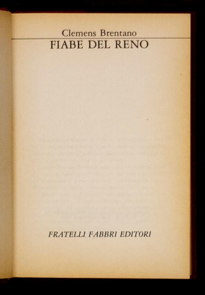 Fiabe del Reno