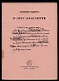 Nuove paginette - Antonio Pizzuto - copertina